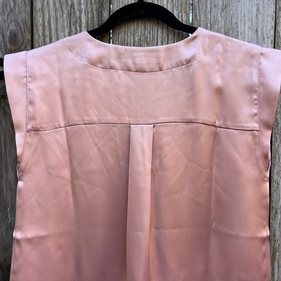 ANN TAYLOR LOFT Rose Pink Small Cap Sleeve Women’s Blouse Top Women’s XSP NWT - Picture 9 of 10